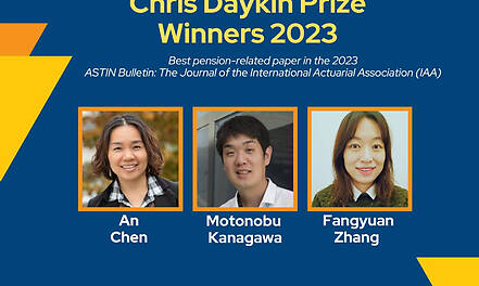 Uni Ulm glänzt mit Top-Forschung in den Aktuarwissenschaften - „Chris Daykin Prize 2023“ für Prof. An Chen und Dr. Fangyuan Zhang