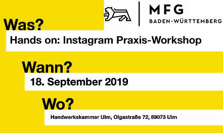 Hands on: Instagram Praxis-Workshop  Teil 2
